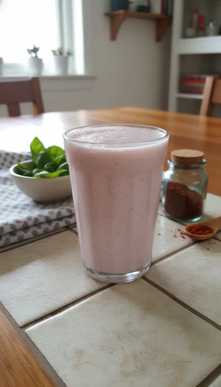 Foto deliciosa de Batida Cremosa de Morango pronta para servir - Coquetéis