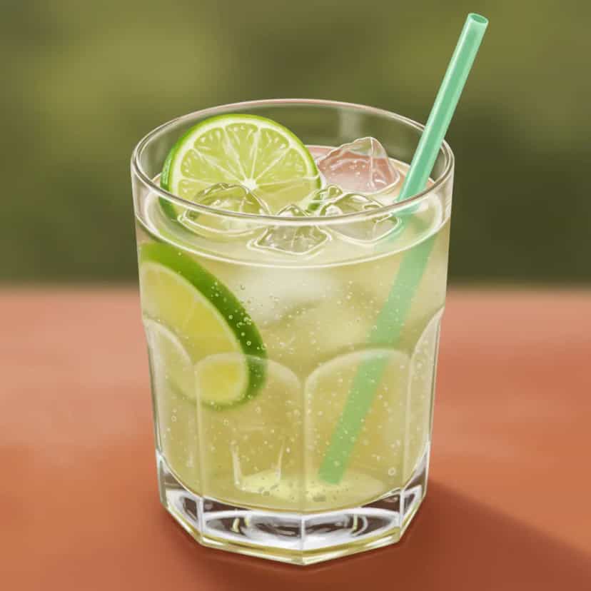 Foto deliciosa de Batida de Limão com Vodka pronta para servir - Coquetéis