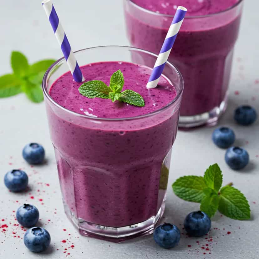 Foto deliciosa de Batida Refrescante de Açaí pronta para servir - Sucos & Smoothies