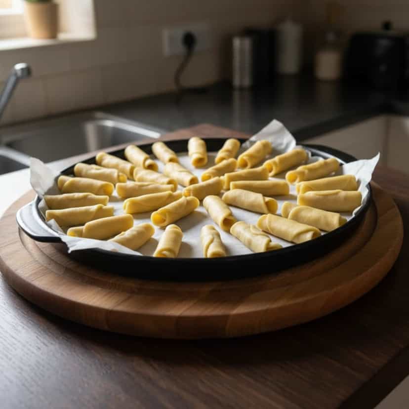 Foto deliciosa de Beliscões de Nata com Goiabada pronta para servir - Snacks Assados