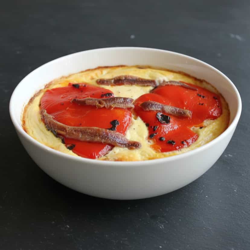 Foto deliciosa de Beringela Recheada com Ricota e Limão pronta para servir - Almoço & Jantar