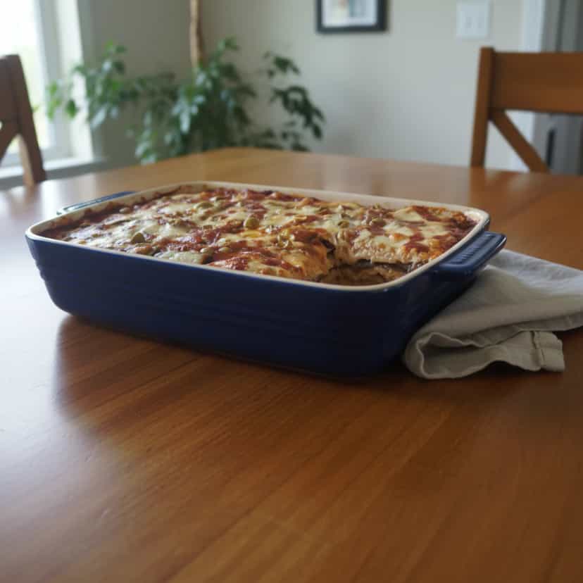 Foto deliciosa de Berinjela à Parmegiana Clássica pronta para servir - Pratos Brasileiros Icônicos