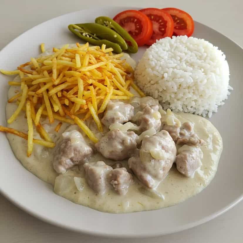 Foto deliciosa de Bife Acebolado com Maionese pronta para servir - Outras Receitas