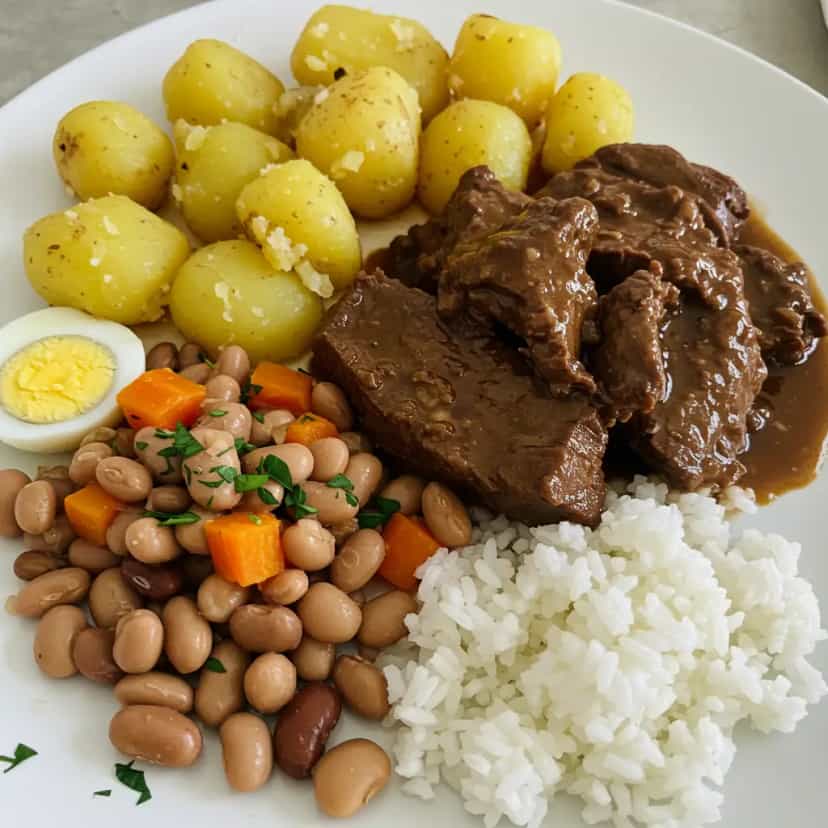 Foto deliciosa de Bife ao Molho com Batatas pronta para servir - Carnes & Frango