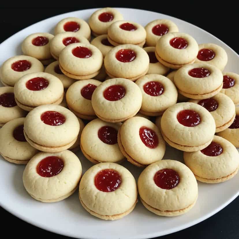 Foto deliciosa de Biscoitinhos Amanteigados com Goiabada pronta para servir - Brownies & Cookies