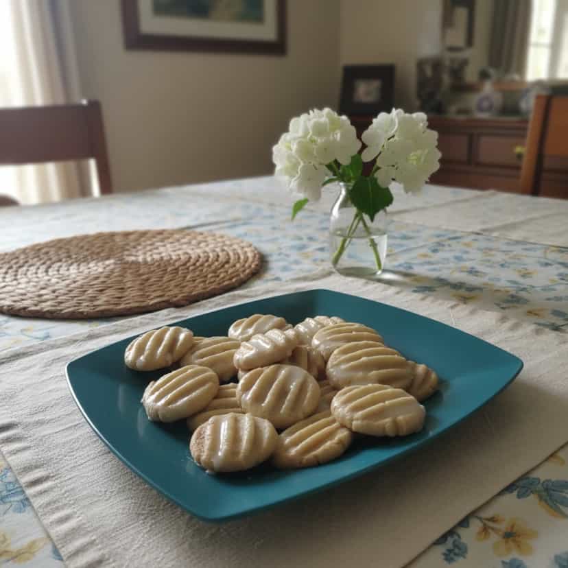 Foto deliciosa de Biscoito Amanteigado pronta para servir - Bolachas & Cookies