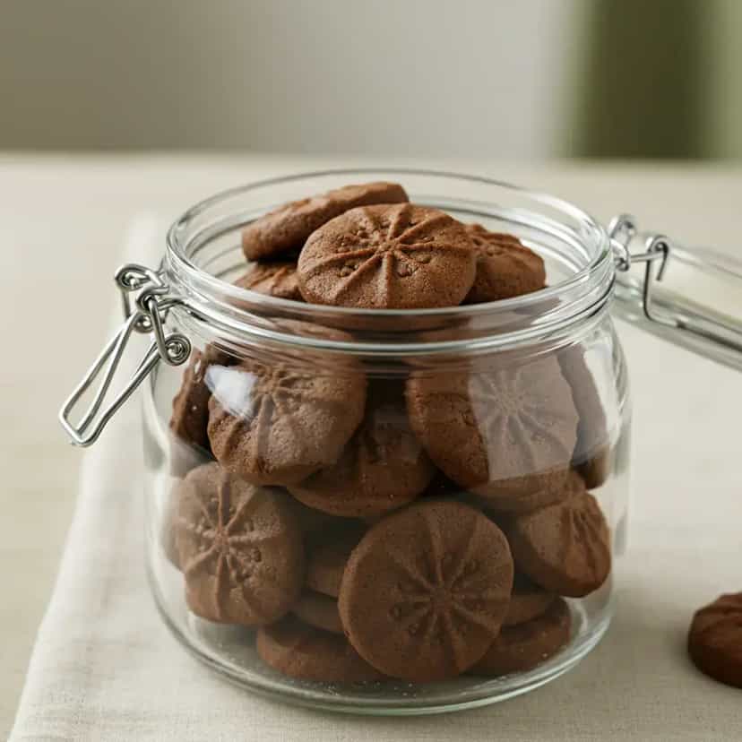 Foto deliciosa de Biscoito Amanteigado de Chocolate pronta para servir - Bolachas & Cookies