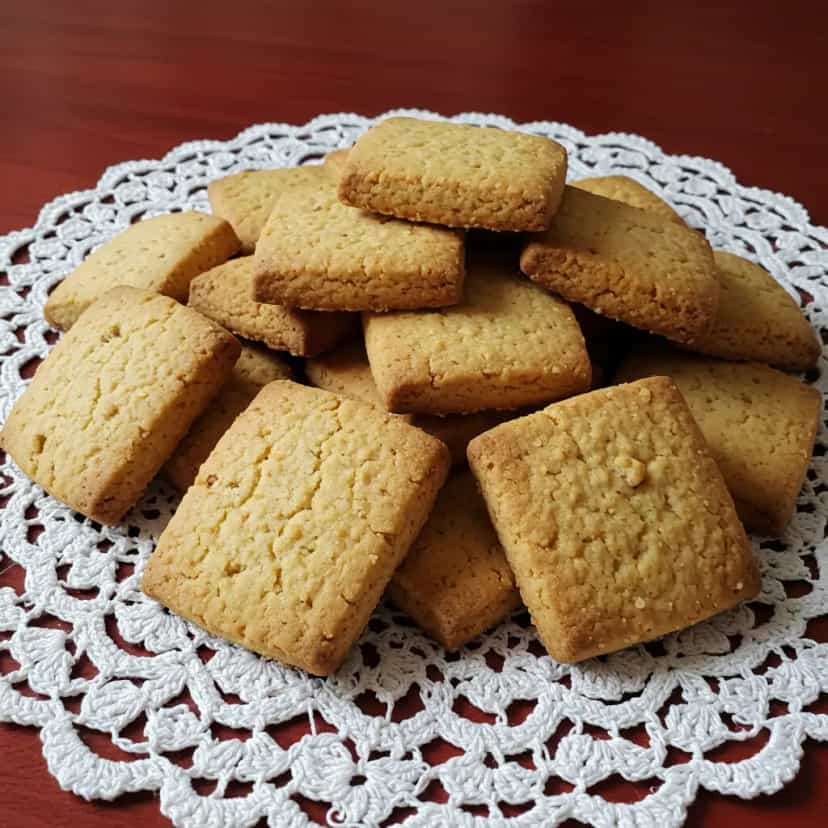 Foto deliciosa de Biscoito de Castanha do Pará pronta para servir - Bolachas & Cookies
