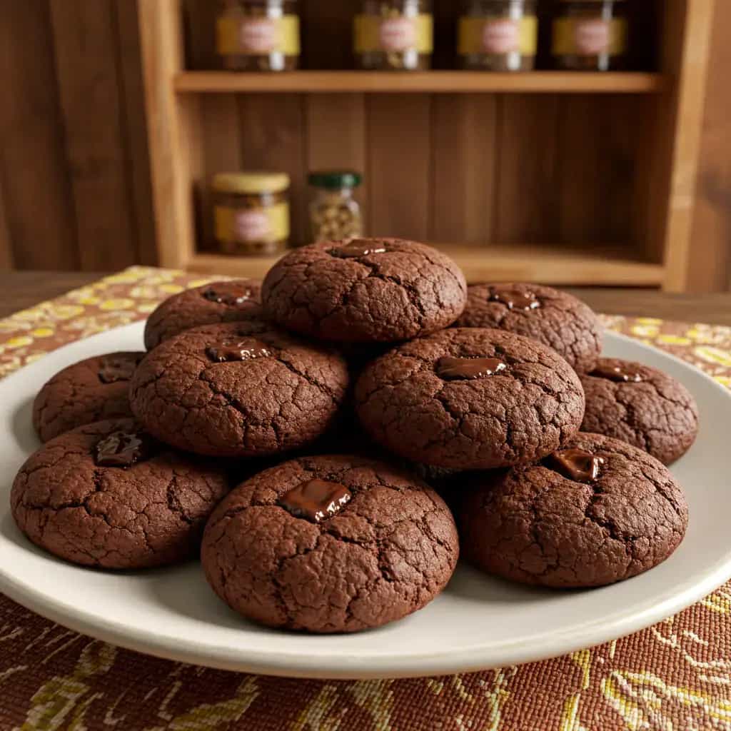 Biscoito de chocolate simples