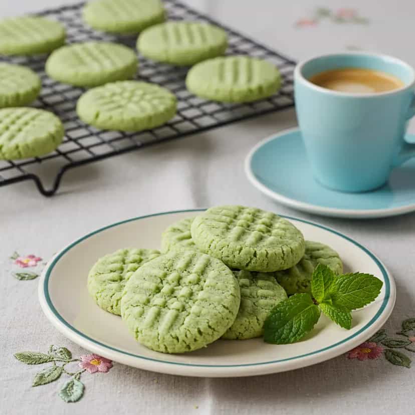Foto deliciosa de Biscoito de Hortelã pronta para servir - Bolachas & Cookies