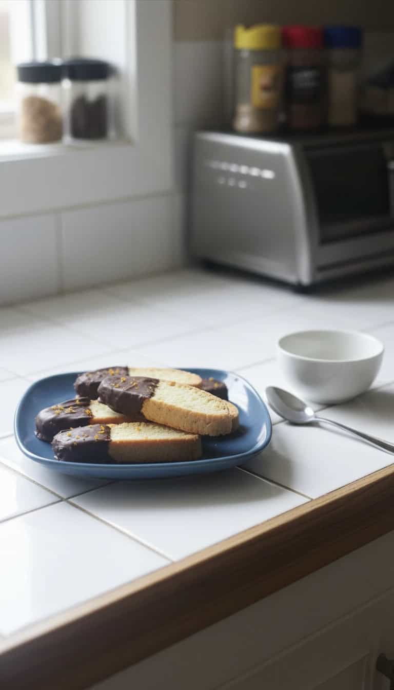 Foto deliciosa de Biscoito de Laranja com Chocolate pronta para servir - Bolachas & Cookies