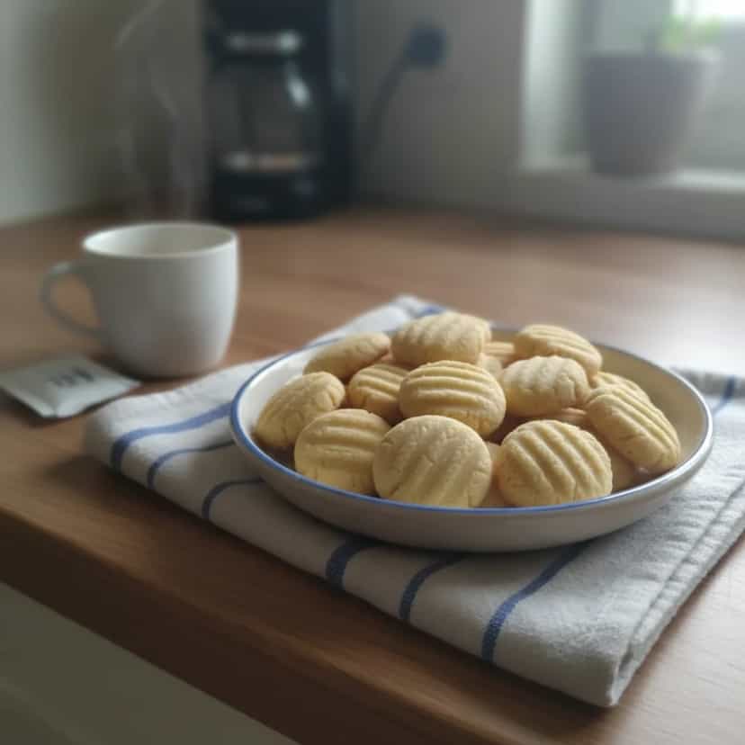 Foto deliciosa de Biscoito de Leite Ninho pronta para servir - Bolachas & Cookies