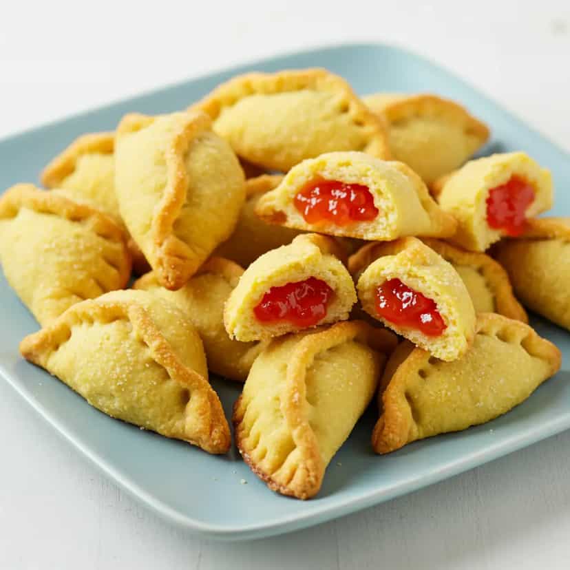 Foto deliciosa de Biscoito de Nata com Goiabada pronta para servir - Bolachas & Cookies