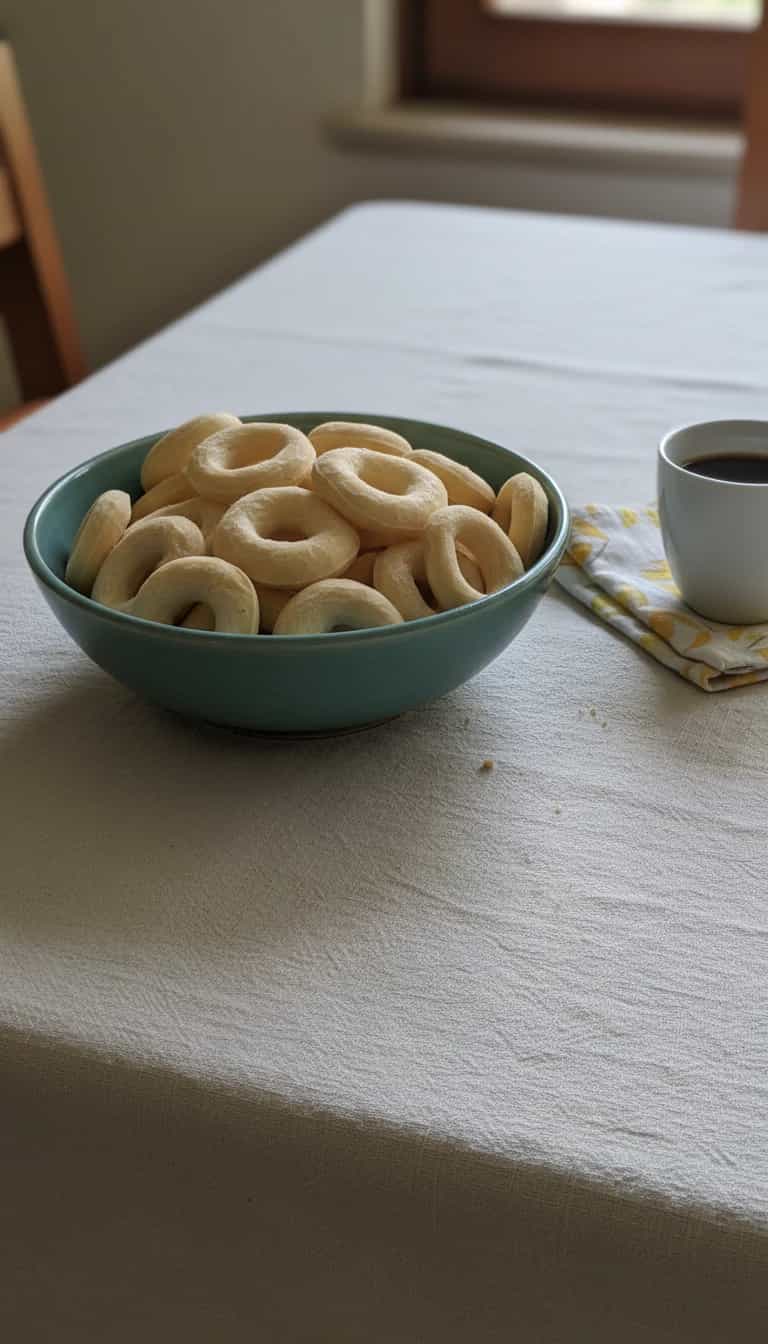 Foto deliciosa de Biscoito de Polvilho Assado pronta para servir - Snacks Assados