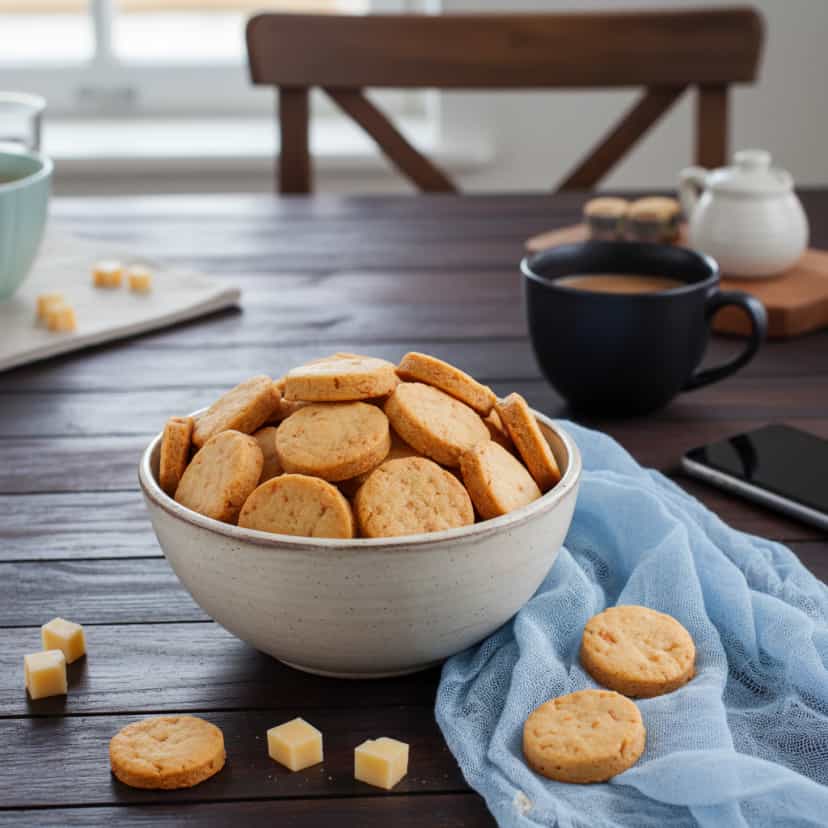 Foto deliciosa de Biscoito de Queijo pronta para servir - Bolachas & Cookies