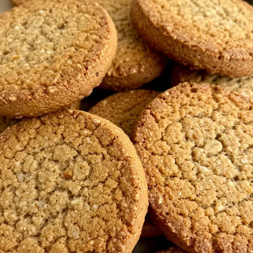 Foto deliciosa de Biscoito Integral de Aveia e Canela pronta para servir - Bolachas & Cookies