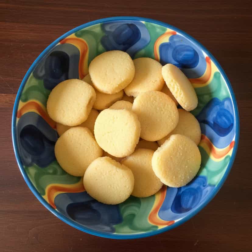 Foto deliciosa de Biscoitos Amanteigados Caseiros pronta para servir - Bolachas & Cookies