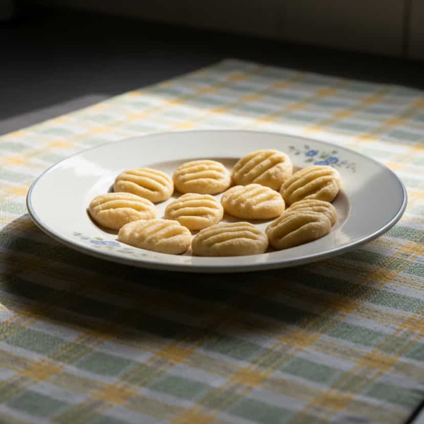 Foto deliciosa de Biscoitos Amanteigados de Coco pronta para servir - Bolachas & Cookies