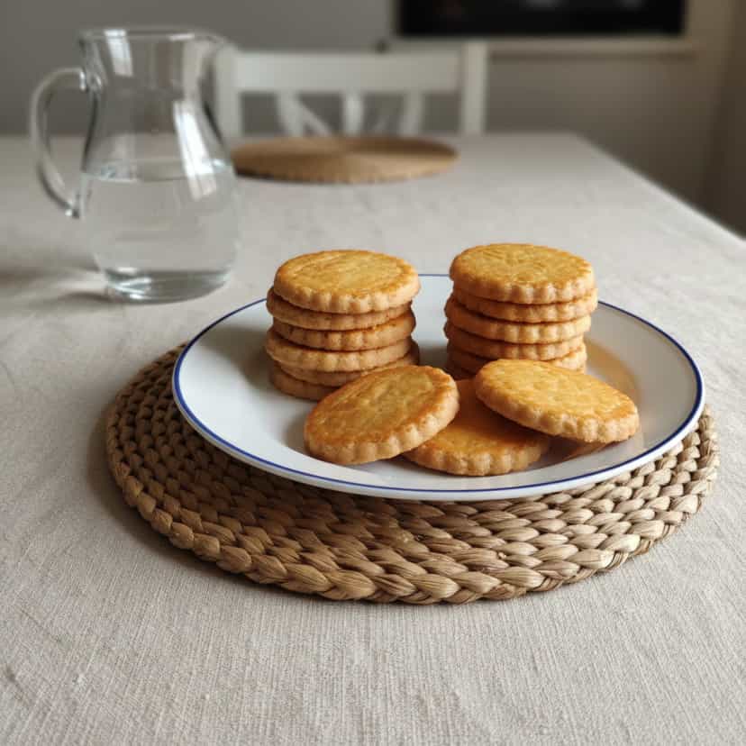 Foto deliciosa de Biscoitos amanteigados de Limão pronta para servir - Bolachas & Cookies