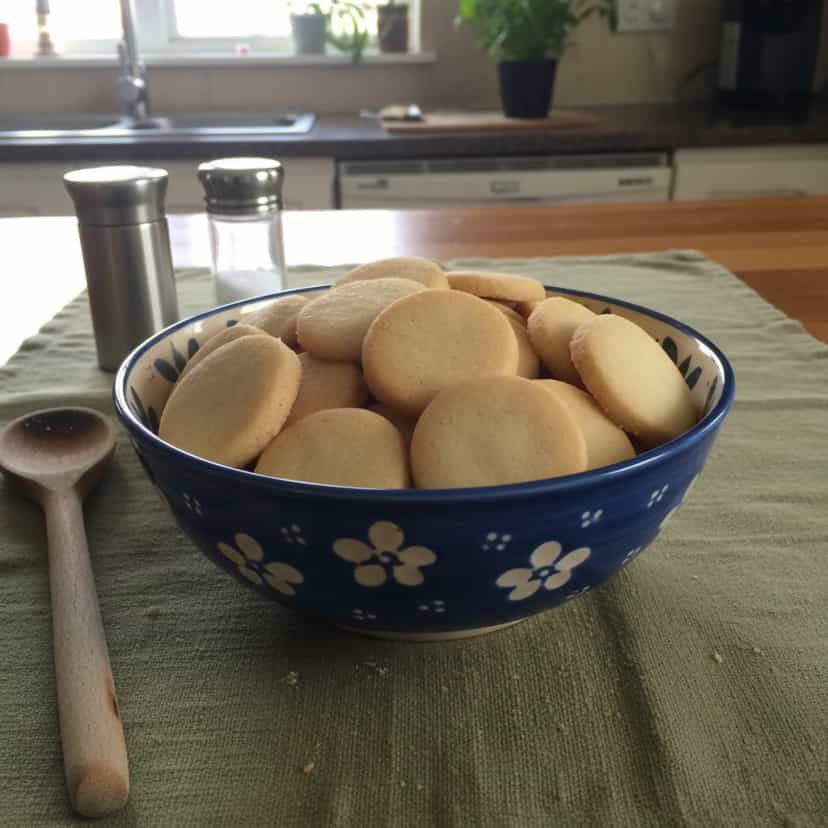Foto deliciosa de Biscoitos amanteigados de limão pronta para servir - Bolachas & Cookies