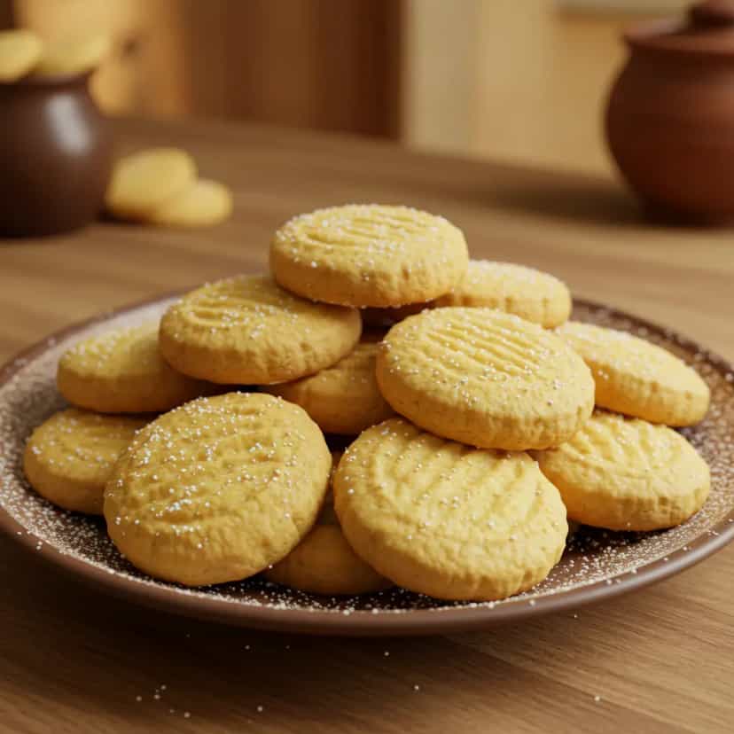 Foto deliciosa de Biscoitos amanteigados pronta para servir - Chips & Biscoitos