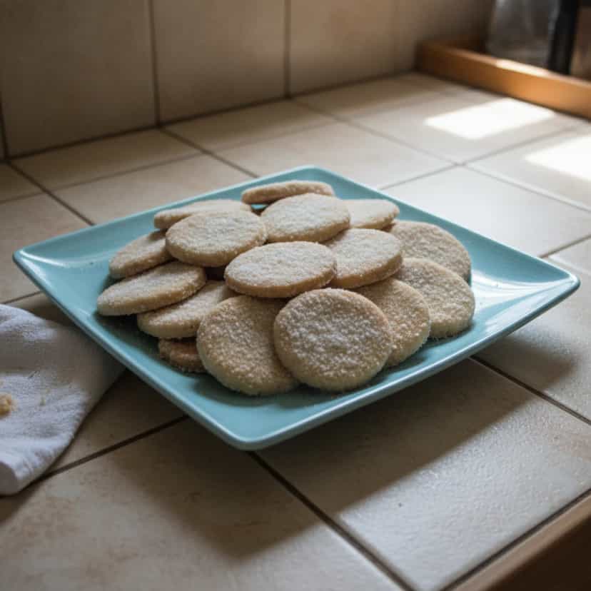 Foto deliciosa de Biscoitos Caseiros de Amêndoa pronta para servir - Bolachas & Cookies