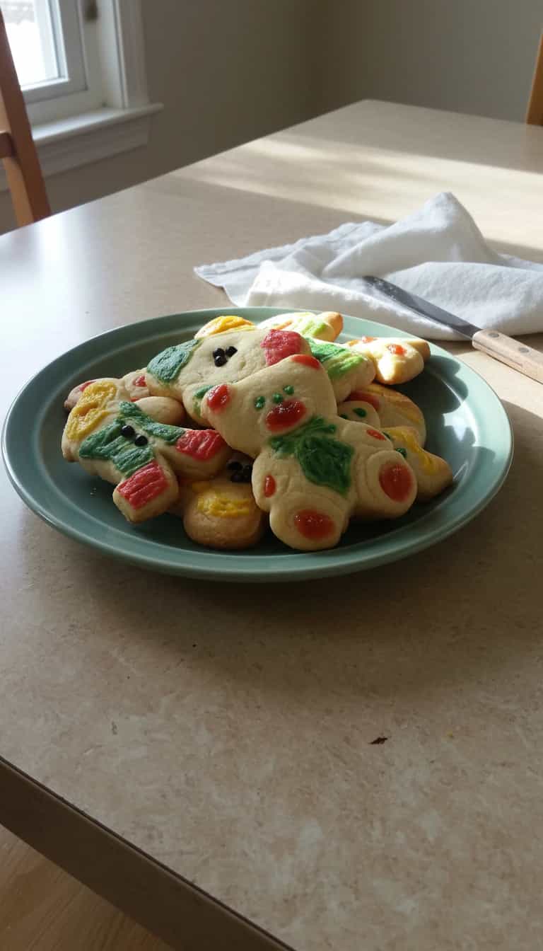 Foto deliciosa de Biscoitos Coloridos Caseiros pronta para servir - Bolachas & Cookies