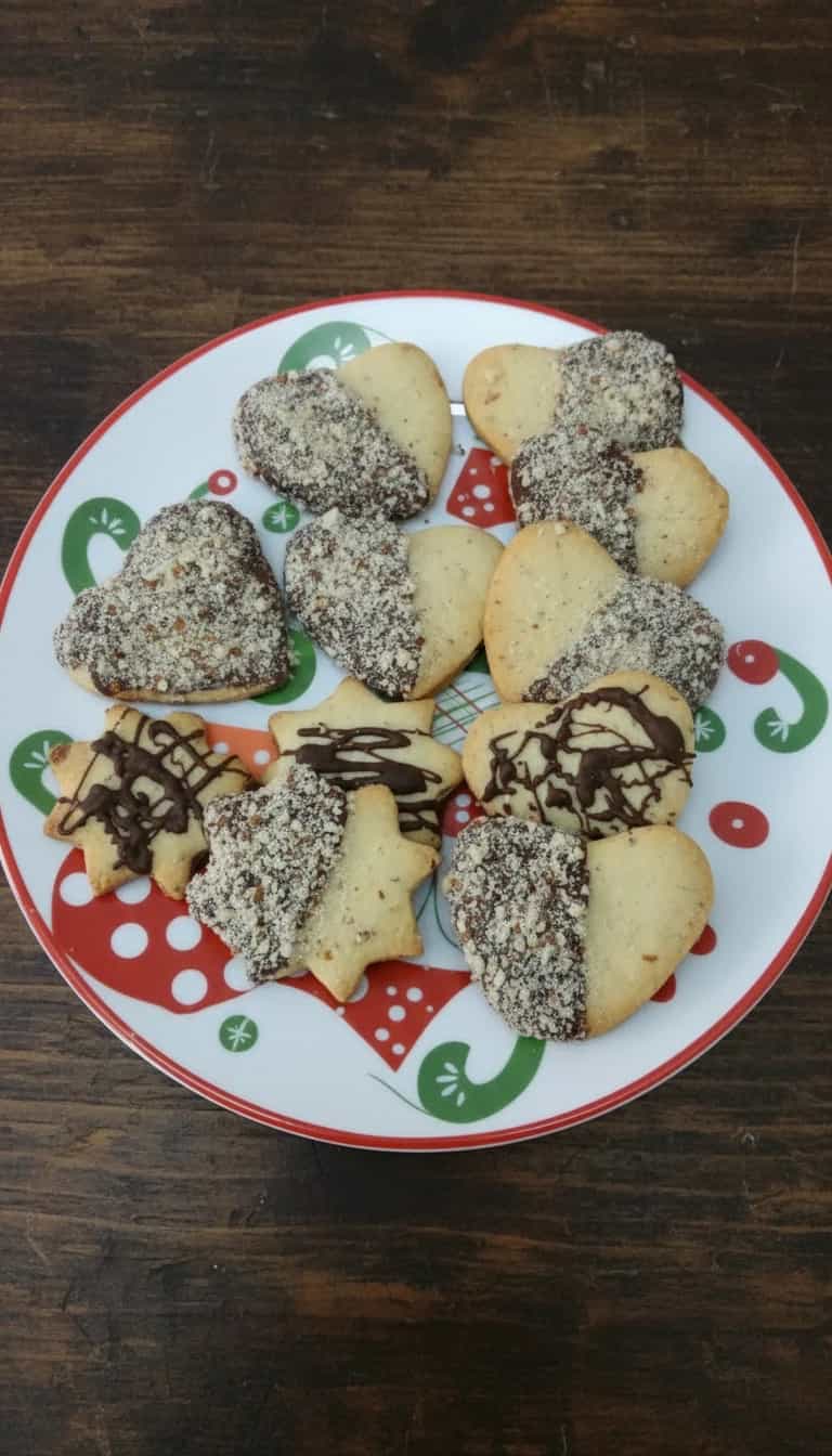 Foto deliciosa de Biscoitos de Amêndoas e Chocolate pronta para servir - Brownies & Cookies