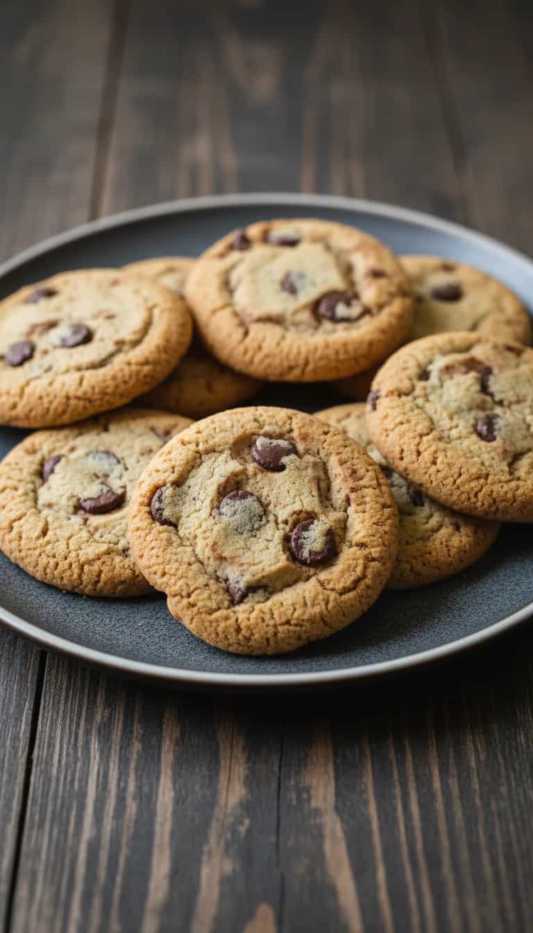 Foto deliciosa de Biscoitos de Chocolate e Avelã pronta para servir - Bolachas & Cookies