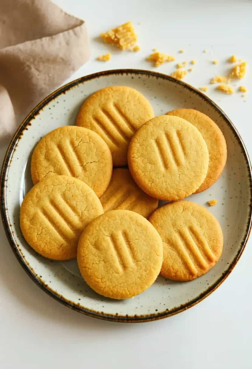 Foto deliciosa de Biscoitos de Fubá com 3 Ingredientes pronta para servir - Chips & Biscoitos