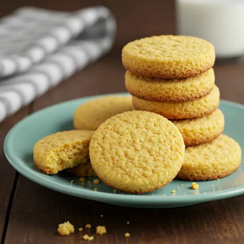 Foto deliciosa de Biscoitos de Fubá e Maisena pronta para servir - Bolachas & Cookies