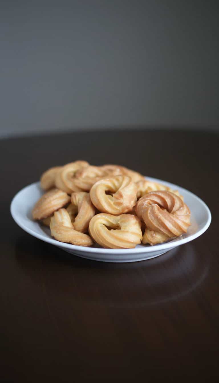 Foto deliciosa de Biscoitos de Manteiga e Baunilha pronta para servir - Bolachas & Cookies