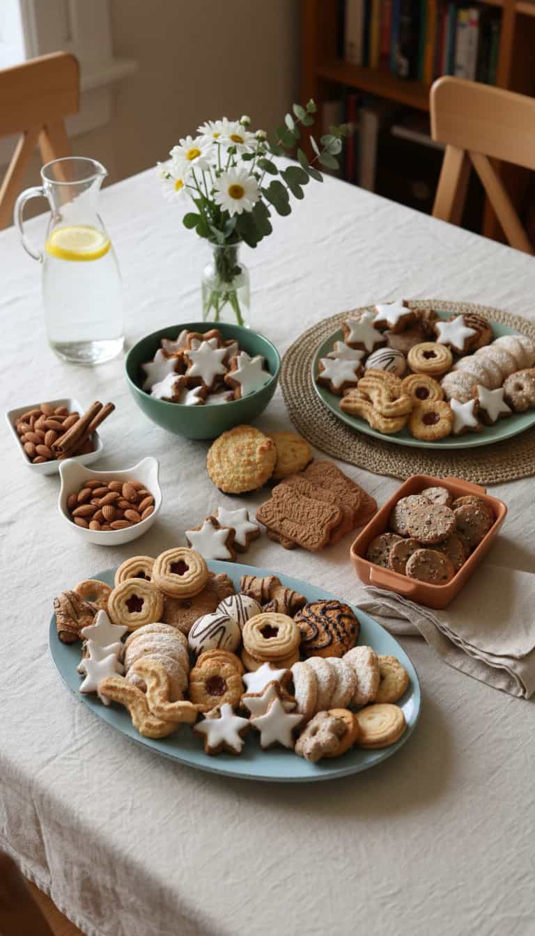 Foto deliciosa de Biscoitos de Natal Integrais Coloridos pronta para servir - Brownies & Cookies