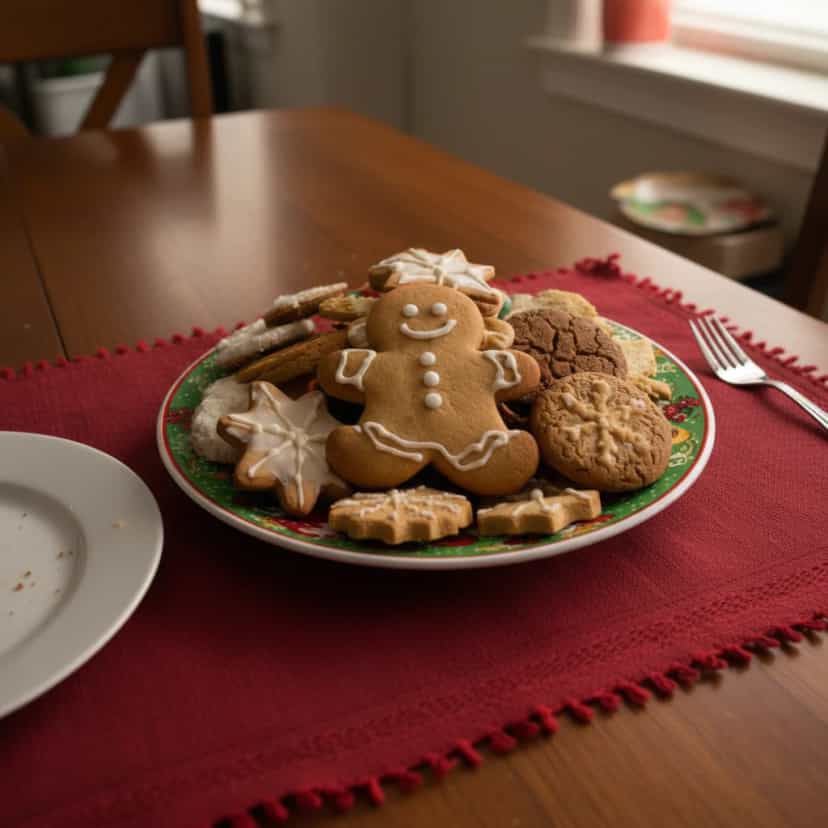 Foto deliciosa de Biscoitos de Natal na Air Fryer pronta para servir - Brownies & Cookies