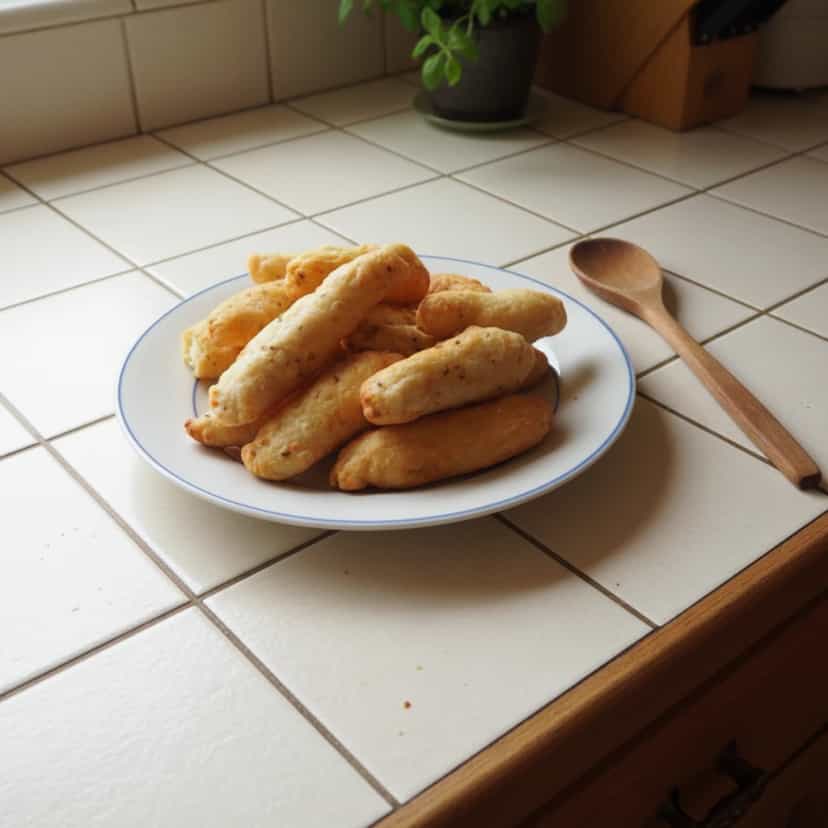 Foto deliciosa de Biscoitos de Polvilho Fritos pronta para servir - Chips & Biscoitos
