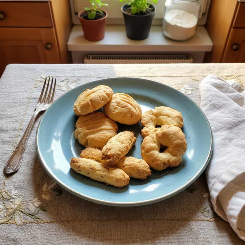 Foto deliciosa de Biscoitos de Queijo Caseiros pronta para servir - Bolachas & Cookies