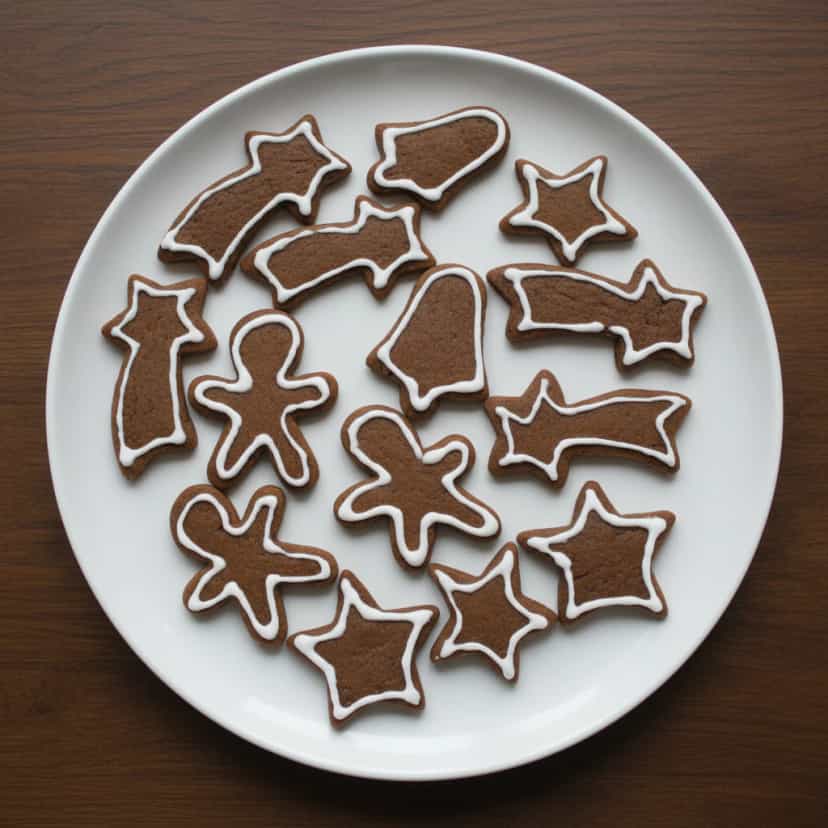 Foto deliciosa de Biscoitos Natalinos de Laranja pronta para servir - Brownies & Cookies