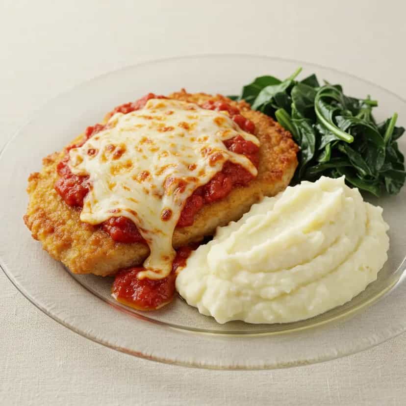 Foto deliciosa de Bisteca Copa à Parmegiana pronta para servir - Carnes & Frango