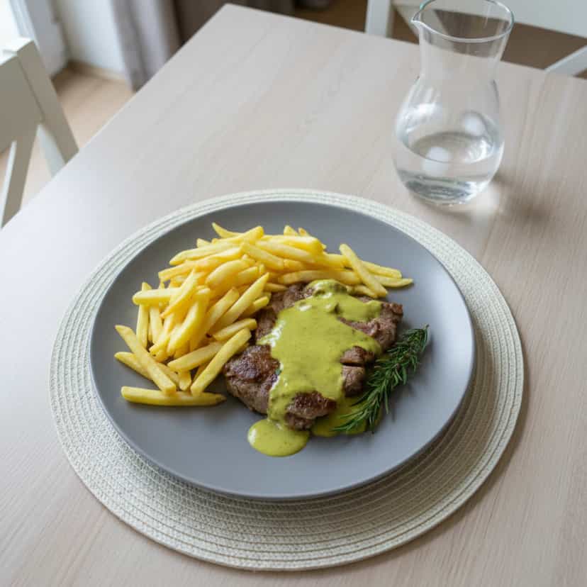 Foto deliciosa de Bisteca de Porco ao Molho de Mostarda pronta para servir - Carnes & Frango