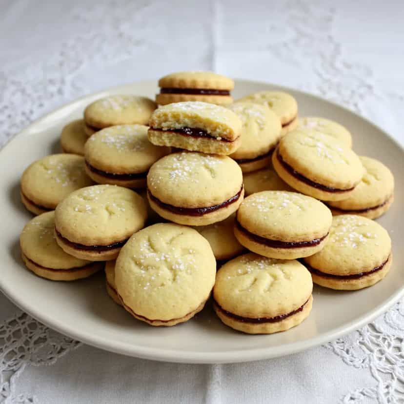 Foto deliciosa de Bolachas Amanteigadas com Goiabada pronta para servir - Brownies & Cookies