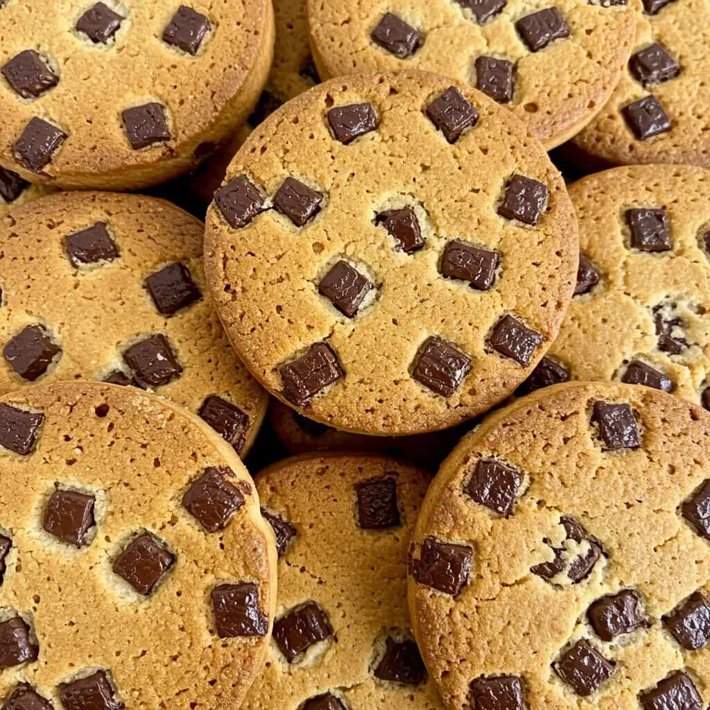 Bolachas com pepitas de chocolate