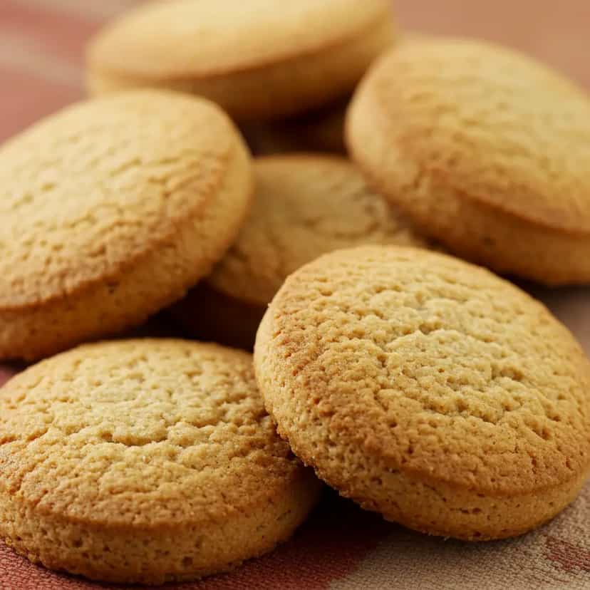 Foto deliciosa de Bolachas de Aveia Caseiras pronta para servir - Bolachas & Cookies