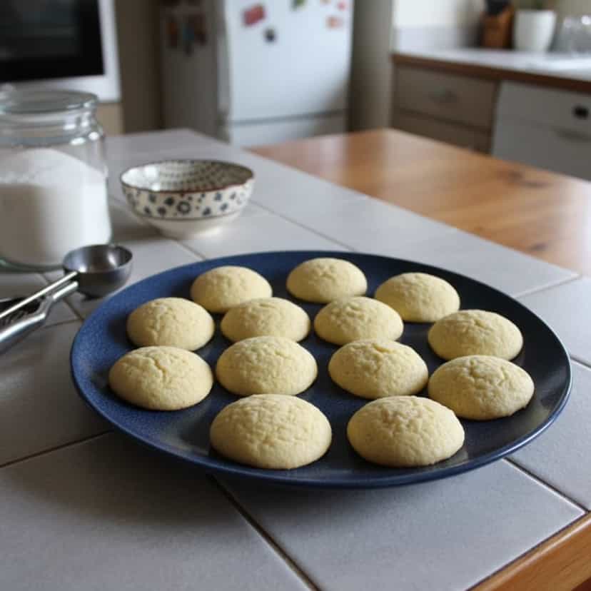 Foto deliciosa de Bolachas Deliciosas de Maizena e Coco pronta para servir - Brownies & Cookies