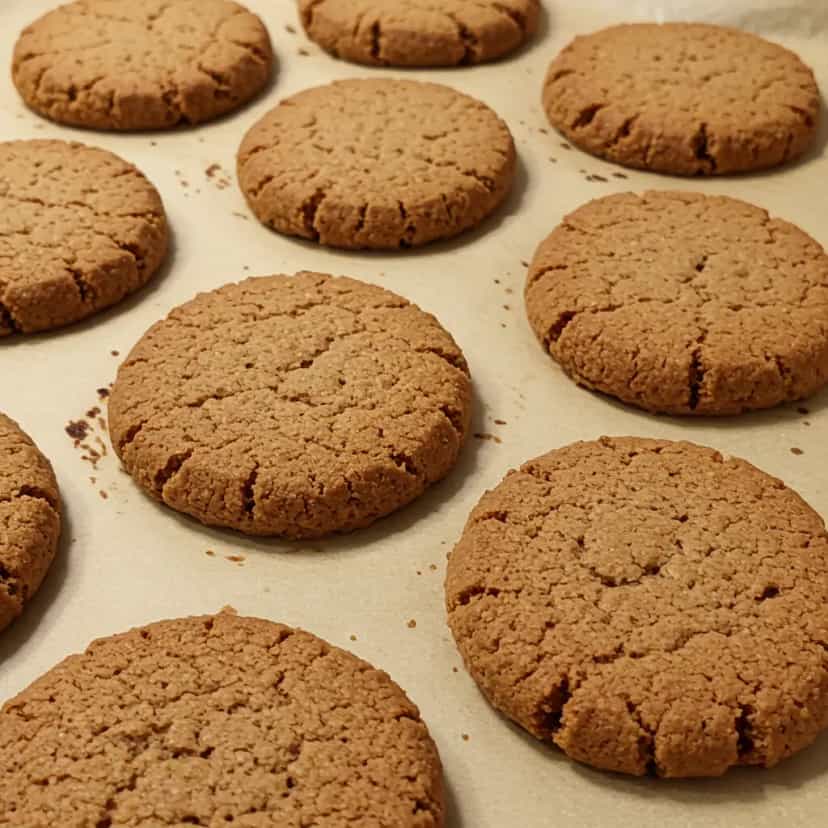 Foto deliciosa de Bolachas Integrais Caseiras pronta para servir - Bolachas & Cookies