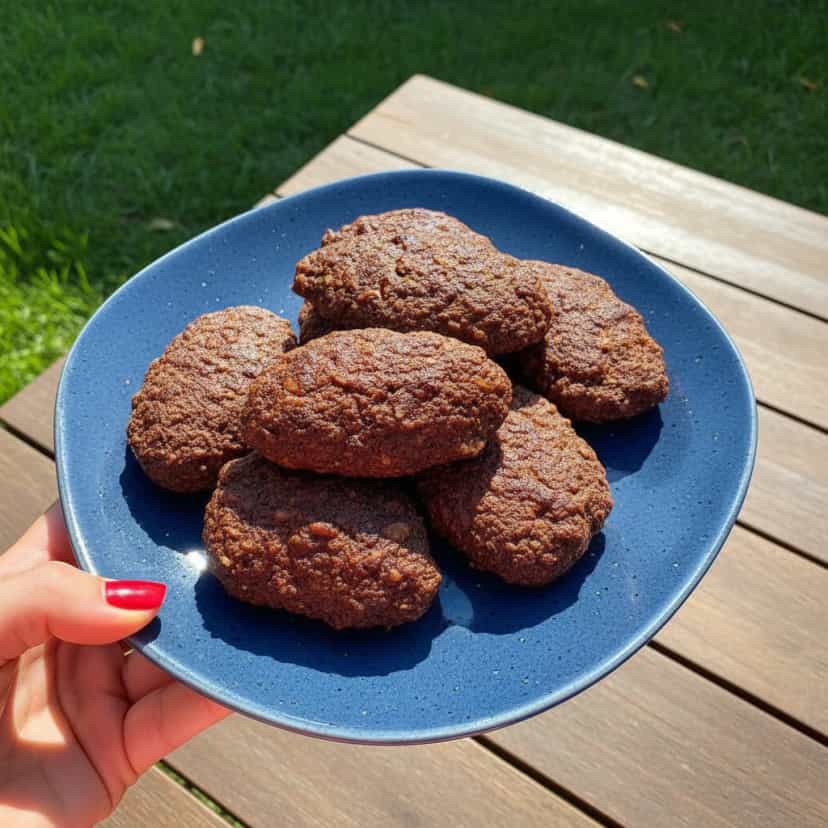 Foto deliciosa de Bolachões de Chocolate Saudáveis pronta para servir - Snacks Assados
