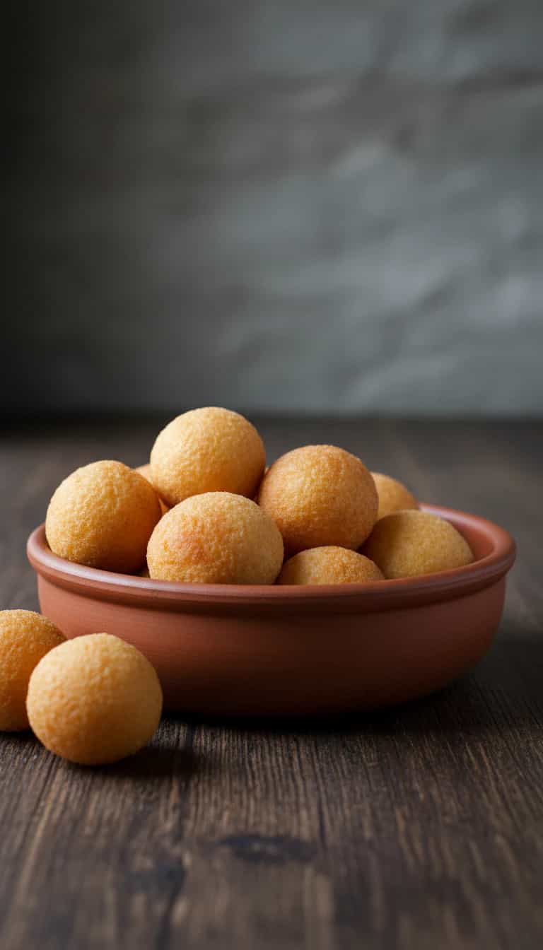 Foto deliciosa de Bolinha de Queijo pronta para servir - Salgadinhos
