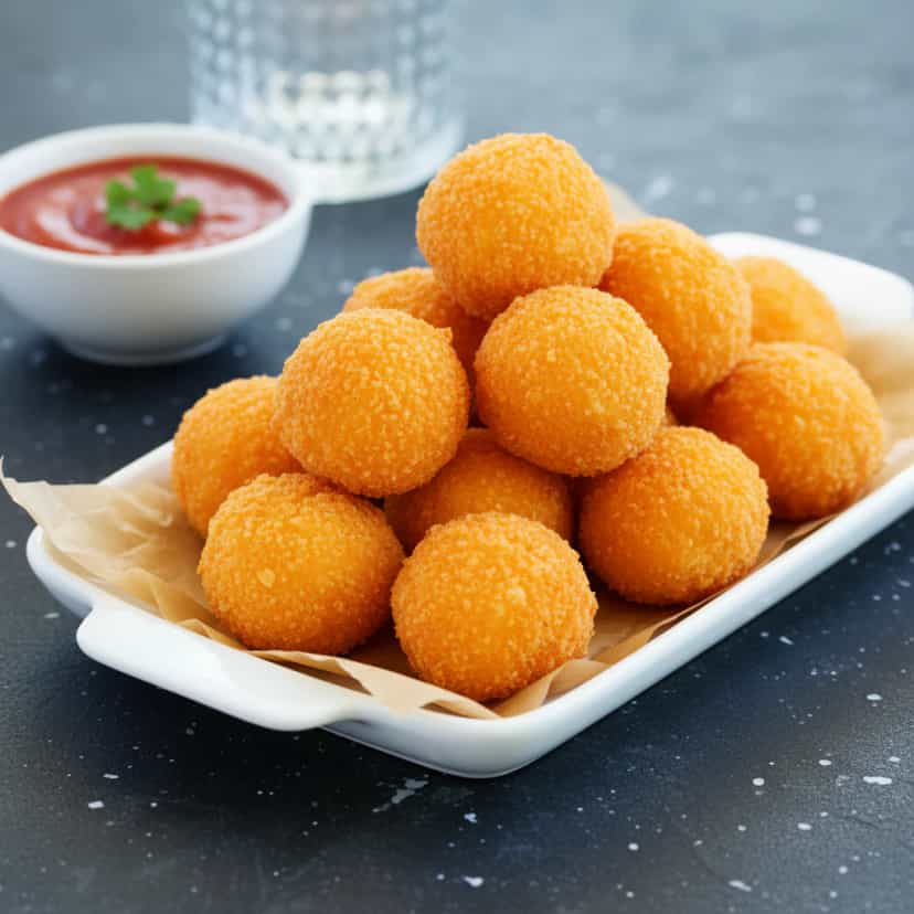 Foto deliciosa de Bolinha de Queijo pronta para servir - Salgadinhos