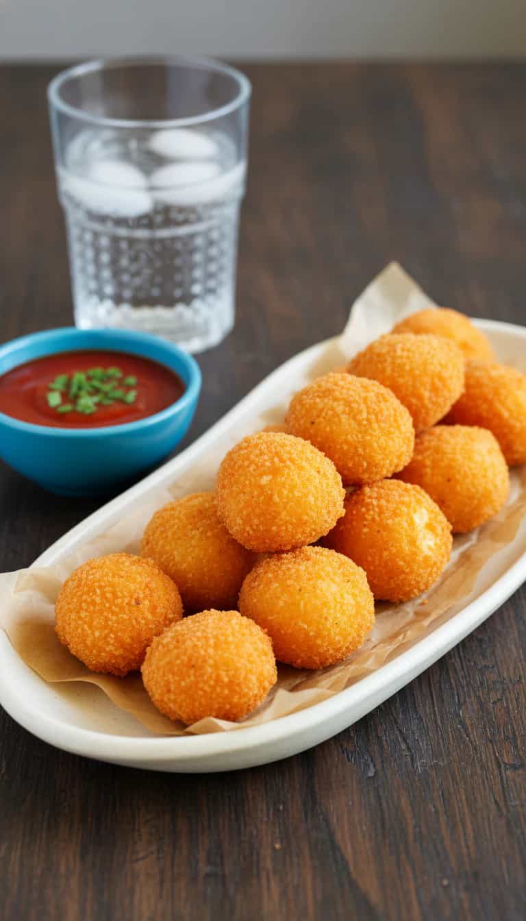 Foto deliciosa de Bolinha de Queijo pronta para servir - Salgadinhos