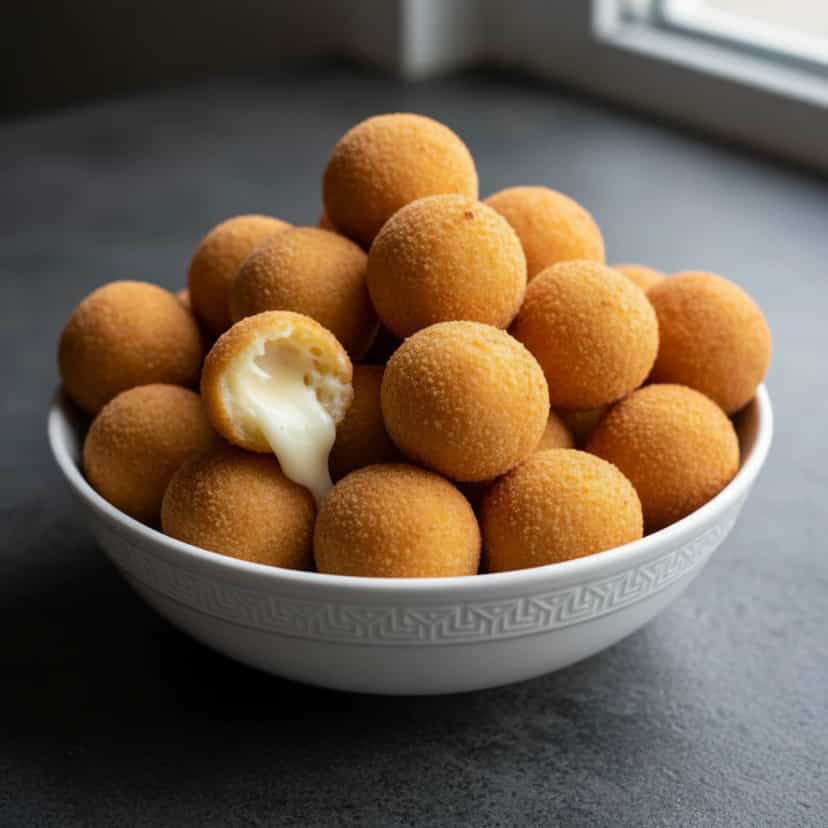 Foto deliciosa de Bolinha de Queijo pronta para servir - Salgadinhos