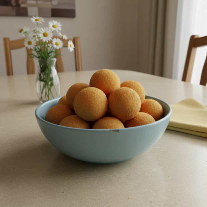 Foto deliciosa de Bolinha de Queijo pronta para servir - Salgadinhos